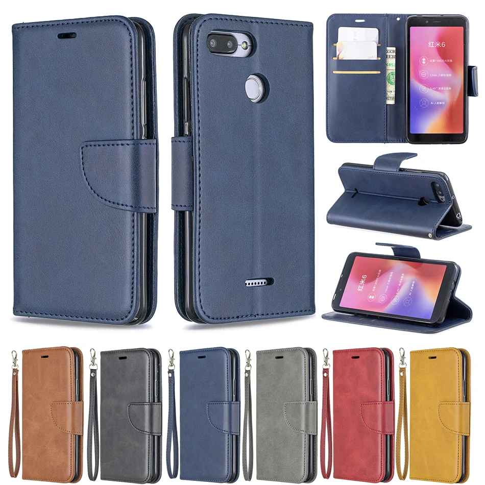 

Phone Case For Xiaomi Mi A2 Lite Redmi 7 Note 5 6 Pro Note 4X 4 Leather Covers For redmi note 7 pro Luxury Magnetic Flip Coque