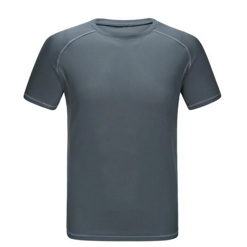 Men and women outdoor climbing quick-drying t-shirt, round neck breathable elastic wicking short-sleeved ultra-light dry clothes