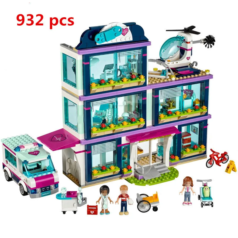 

Best Lepin 01039 Friends Girl Series 932pcs Building Blocks Toys Heartlake Hospital Kids Bricks Gifts Compatible LegoINGly 41318
