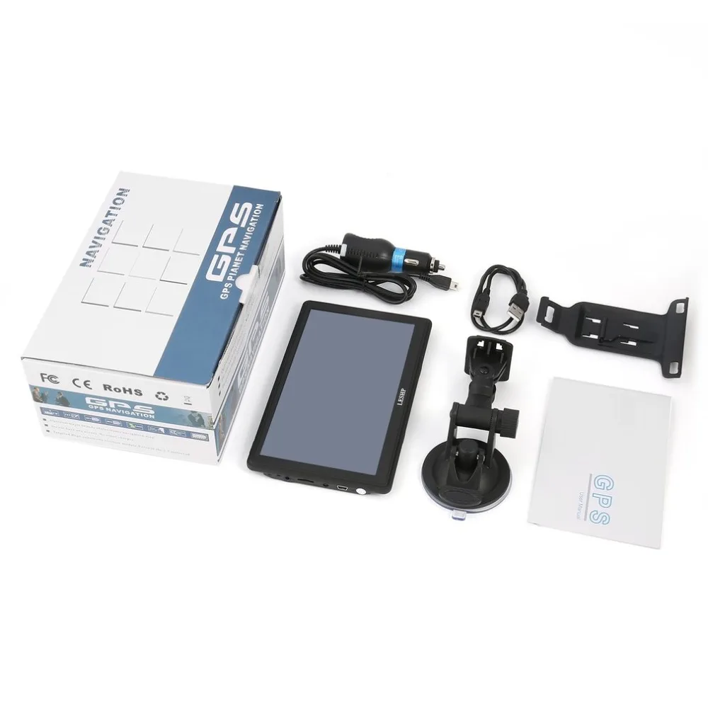 

LESHP 7" TFT LCD High-sensitivity Receiver Module FM Transmission Free Lifetime Map 8GB GPS Electronic Satellite Navigation