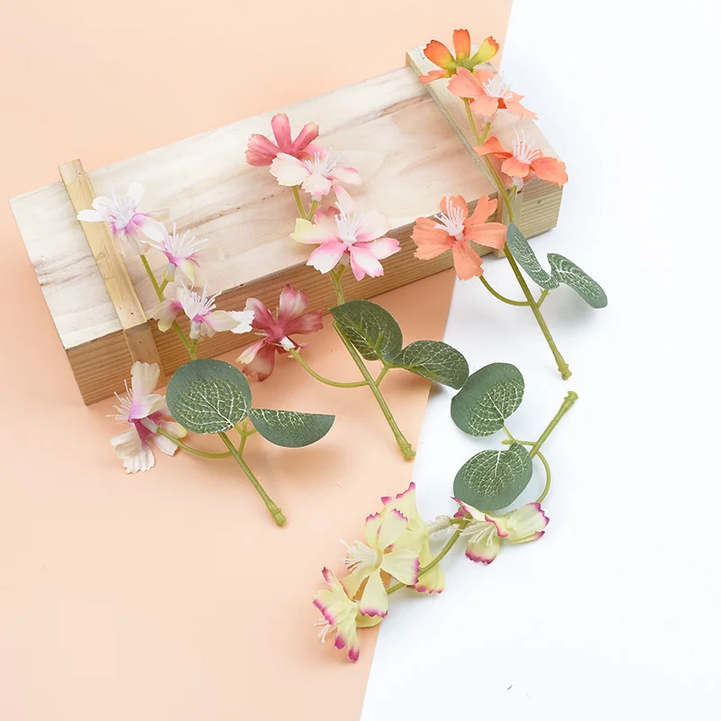 

6pcs Silk Hydrangea for home decoration accessories decorative flowers wreaths diy needlework Garlands artificial flowers wall
