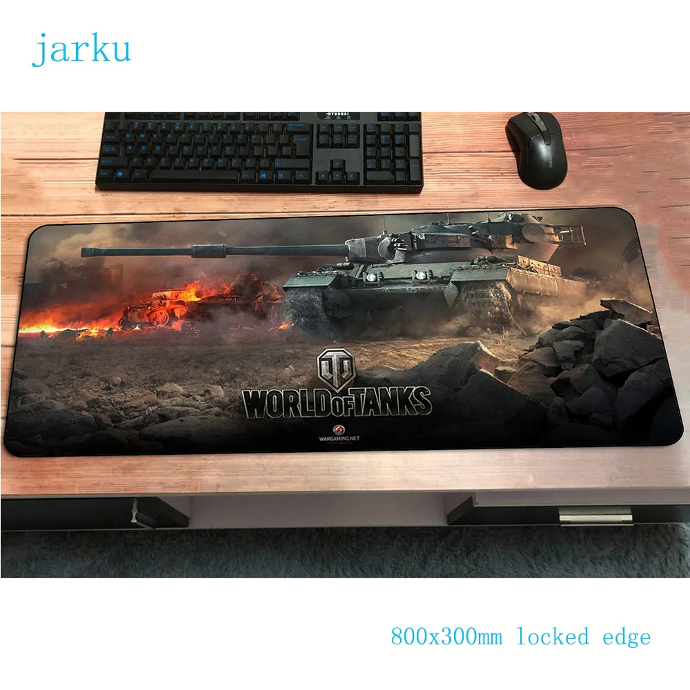 Коврики world of tanks 800x300x3 мм большой игровой коврик для мыши большая клавиатура