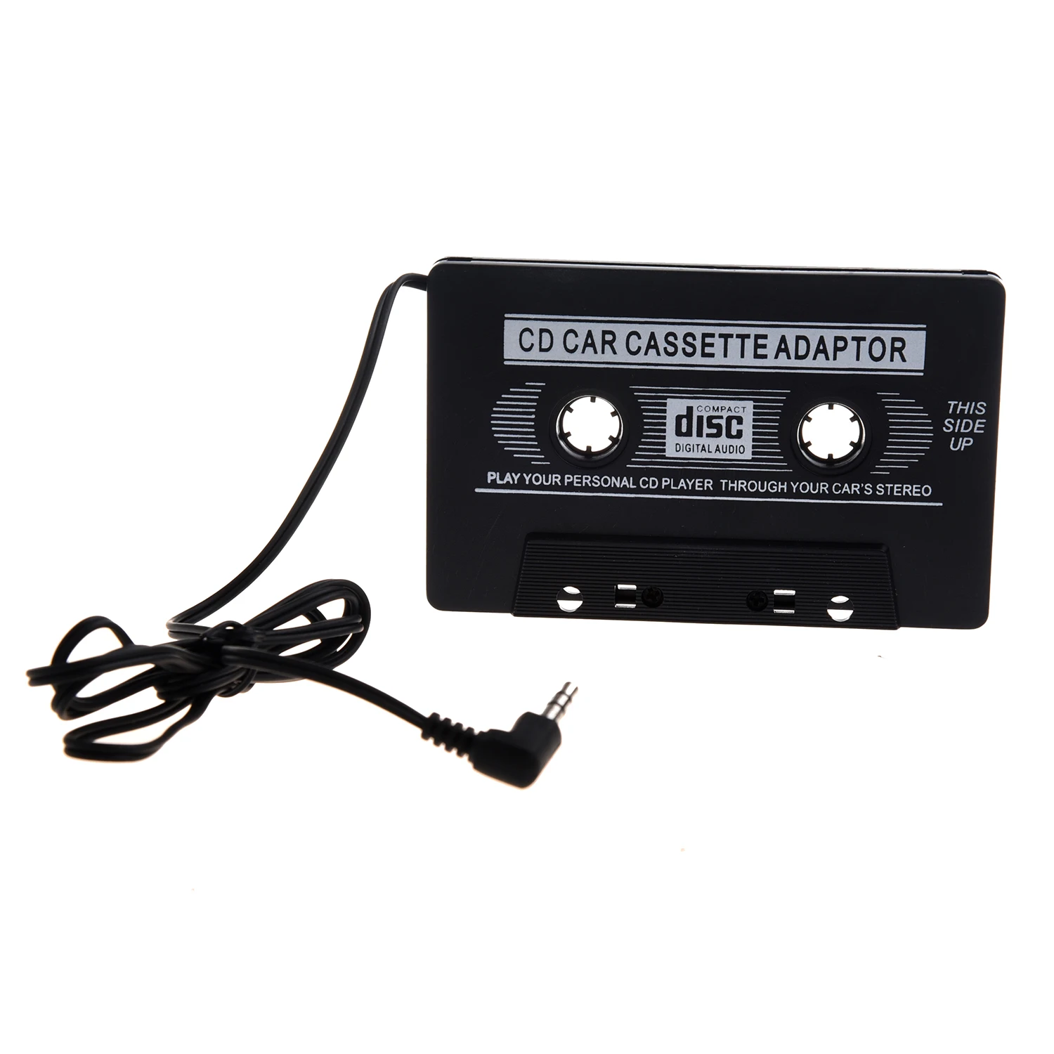 

Black Universal Car Audio Cassette Adapter Car Connection Pack 3.5mm audio
