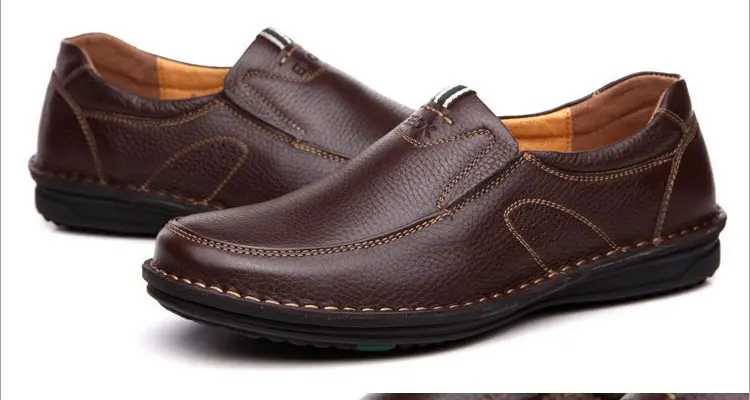 Лидер продаж; мужские туфли из натуральной кожи на плоской подошве; мужские туфли-оксфорды ручной работы; zapatos hombres; модные мужские кожаные туфли; Цвет Черный; Brown489