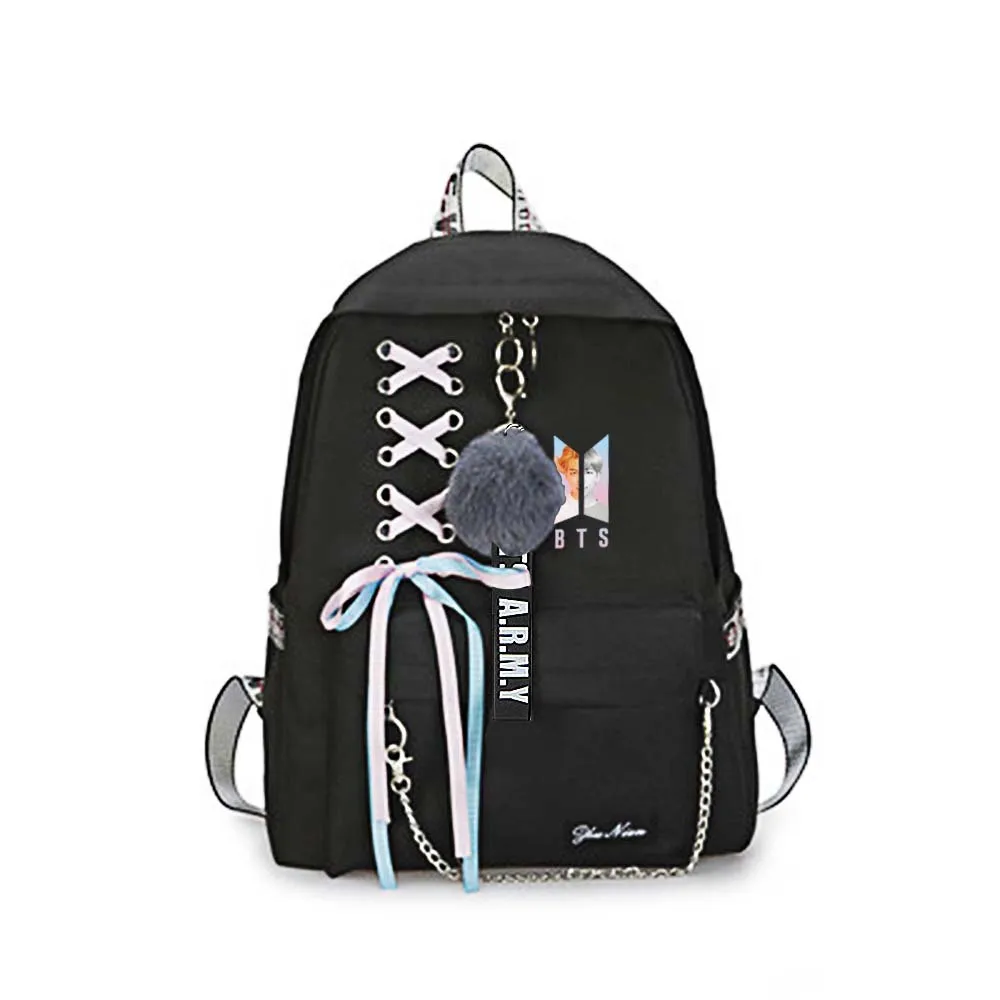 

New BTS Bangtan boys Love Yourself Answer JUNGKOOK JIMIN same students cool shopping travel bag backpack Harajuku canvas bag