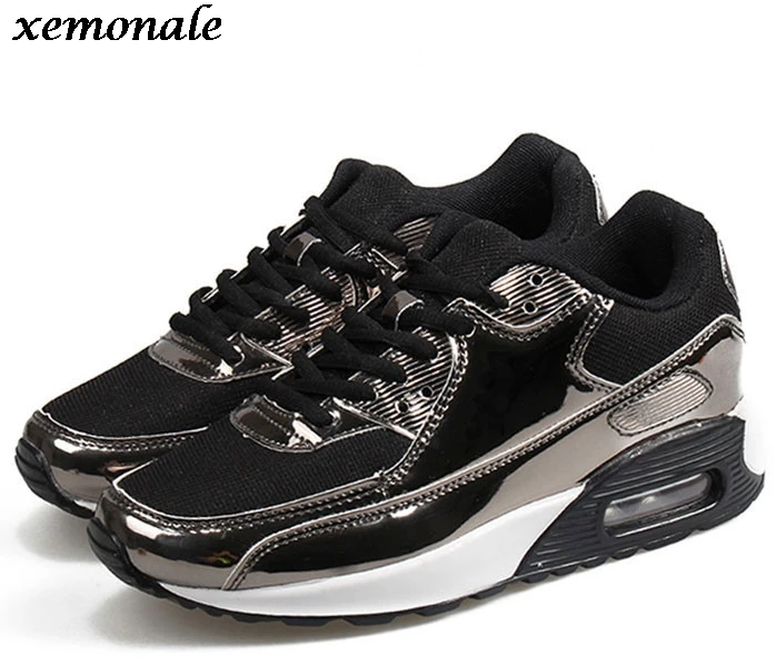 2016 Gold Womens&Mens Male Shoes Female Air Breathable Casual Fashion Krasovki Chaussure Femme