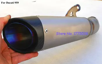 

Titanium Alloy Motorbike Muffler Exhaust Pipe for Ducati 959 Slip-on Motorcycle Carbon FiberExhaust Muffler Escape for Ducati959
