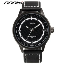 Sinobi 2017 homens relógio de quartzo analógico relógio de luxo militar de couro da lona man strap sports relógios exército relogios masculino g46