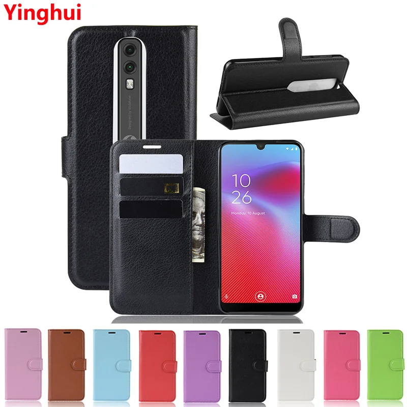 

For Vodafone Smart V10 VFD730 Book Style Leather Pocket Phone Case for Vodafone Smart V10 Flip Wallet Card Slot Case Cover