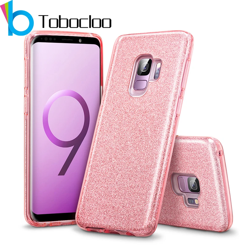 Шикарный милый чехол Блестящий блестящий для Samsung Galaxy S8 S9 A3 A5 A7 J3 J5 J7 2017 A6 A8 Plus 2018 S6 S7