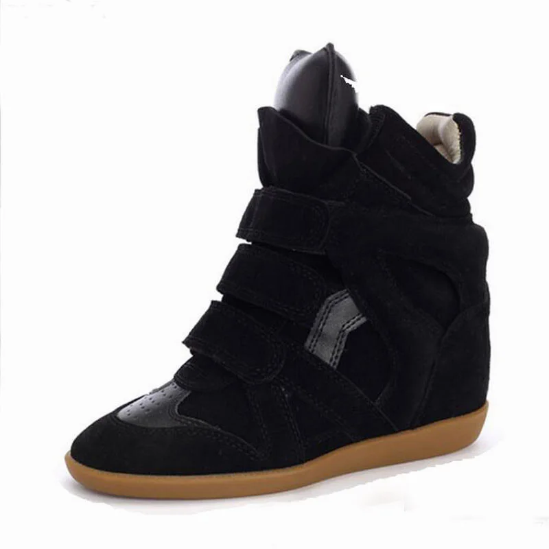 

Womens Hidden Heels Wedge Sneakers Extreme High Heels Shoes Mixed Color Luxury Designers Platform Shoes Women Genuine Leather