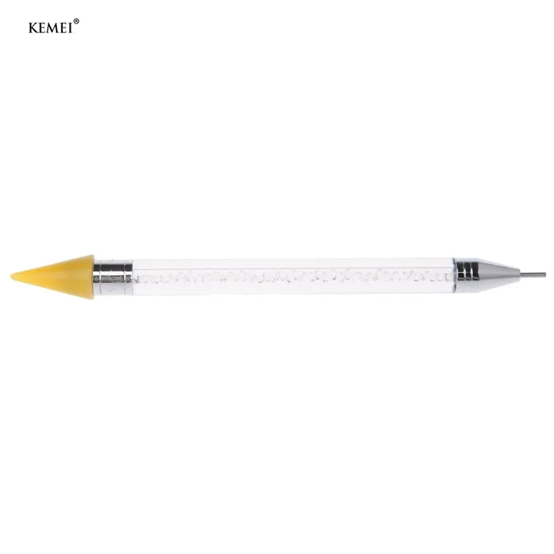 

Dual-ended Nail Art Wax Dotting Pen Picking Up Rhinestone Crystal Bead Gem Brush Manicure Tool Nails Art Tool Accessories