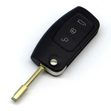 WhatsKey Replacement 3 Button Remote Folding Flip Key Case For Ford Focus Mondeo Festiva Fusion KA With LOGO Free Shipping