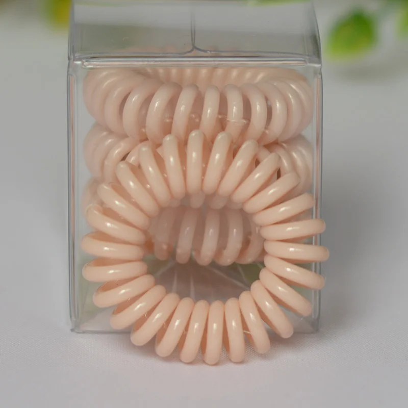 أزياء لطيف مختلف الألوان سلك الهاتف لولبية هيرباند 3.5 سنتيمتر حجم الشعر scrunchy اللثة الفتيات إكسسوارات الشعر غطاء الرأس