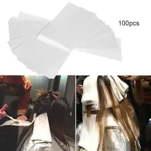 100pcs pack Pro Salon Hair Dye Paper Recycleable Separating Stain Dyeing Color Barber Highlight Tissue Hairdresser