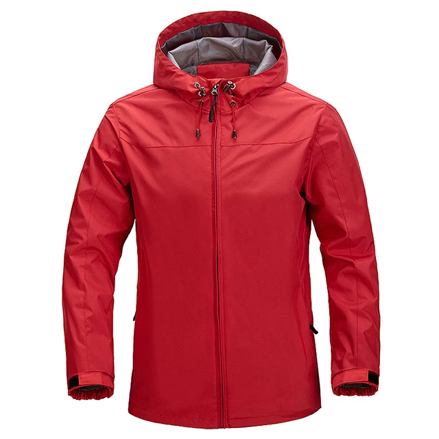 Мужская ветровка, весенне-осенняя модная куртка, мужские повседневные куртки с капюшоном, Мужское пальто, тонкое Мужское пальто, верхняя одежда - Цвет: Red