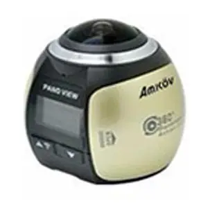 Amkov мини 360 видеокамера V1 экшн-Камера Двойная стабилизация изображения мини панорамная камера 360 градусов Спорт Вождение VR камера - Цветной: Gold