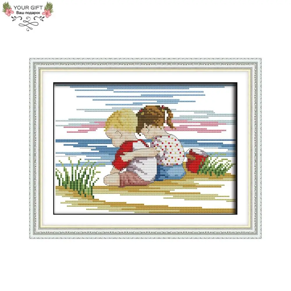 Joy Sunday RA045 14CT 11CT Counted and Stamped Home Decoration