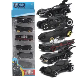 6 шт. литой автомобиль модель игрушки 1: 64 Темный рыцарь Бэтмен Batmobile автомобиль игрушки модель сплава автомобиля литой подарок модель