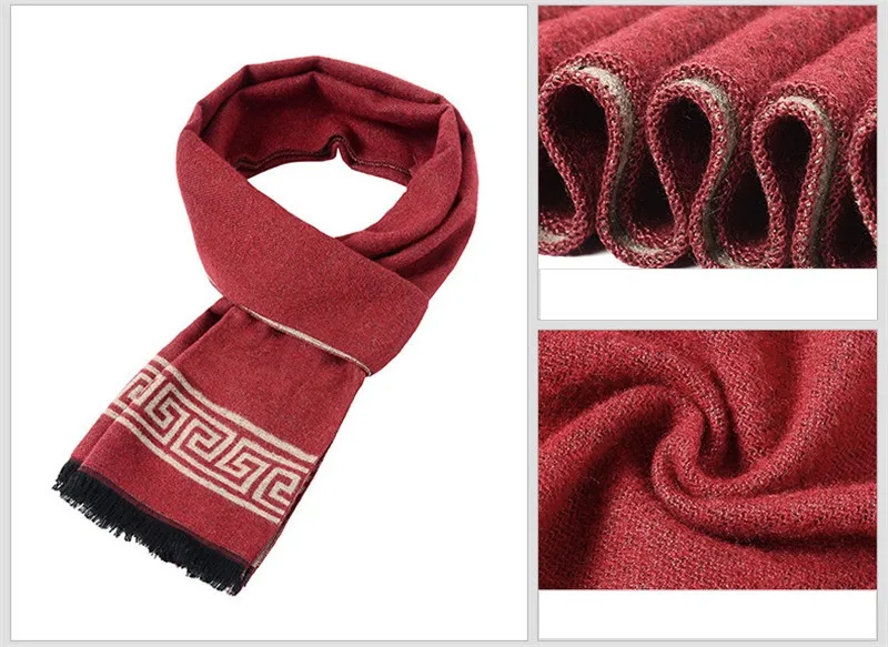 Visrover мужской шарф, повседневные деловые шарфы, зимний шерстяной Шелковый кашемировый шарф, роскошный бренд высокого качества, шаль в клетку, теплый шейный платок