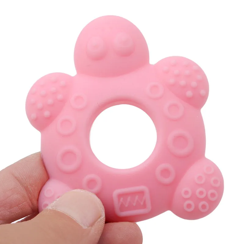 

NEW Baby Teether BQA Free Silicone Chewing Teethers Safety Infant Teething Newborn Tooth Tortoise Children Training Toys