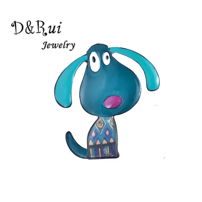 

Cute Enamel Brooch Zinc Alloy Cartoon Dog Brooches pins Classic Charm Animals Puppy Women Men Girls Pin Jewelry Accessories 2019