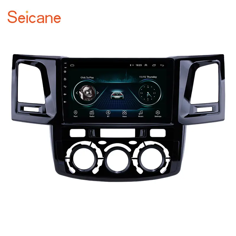 

Seicane 9" Android 8.1 Radio for 2008-2014 Toyota Fortuner/Hilux Manual A/C Left Hand Driving Car GPS Navigation support Carplay