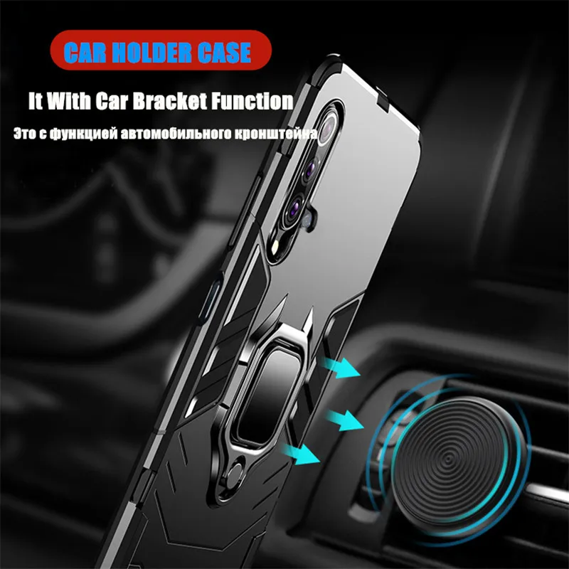 

Armor Ring Case For Apple iphone 11 pro Max 8 7 6 Plus case Car Holder Magnetic Back Cover For iphone X XS MAX XR Silicone Funda