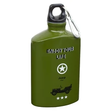 500 ML Tragbare Armee Aluminiumlegierung Glaskolben Wasserkocher Drink Klettern Reise Sport Fahrrad Meine Wasserflasche