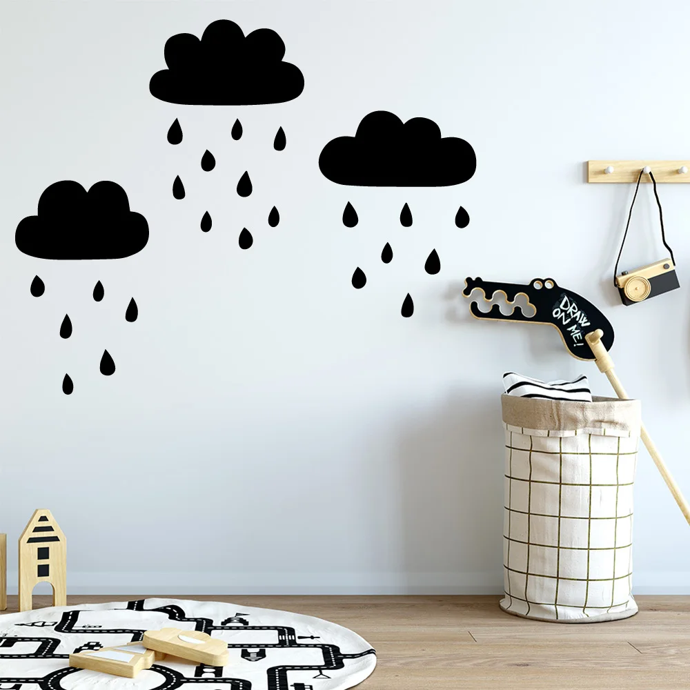 

Clouds Rain Vinyl Wall Stickers Wall Decor For Kids Room Children Room Decoration Removable Wall Decals wallstickers