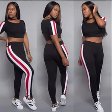 Женский спортивный костюм, колготки, спортивный костюм для фитнеса и йоги, спортивный комплект для женщин, спортивная одежда, тренировочный комбинезон из двух частей, укороченный топ