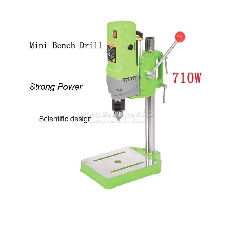 Мини-Настольная дрель, электрическая дрель для легкого фрезерного станка, 220 В, 710 Вт, 13 мм, сверлильный патрон, сделай сам, ювелирное изделие