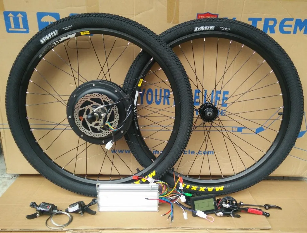 Top Kalosse   20/26/27.5/29/700C  Electric bike wheels  48V 1500W MTB  motors  135mm  bicycle Electric  wheel 26*2.1inch tires 0