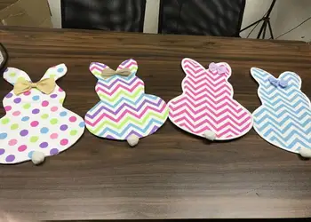 

free shipping hot selling easter decoration chevron easter garden flag canvas 12*18inch easter garden flag with bow SN1319