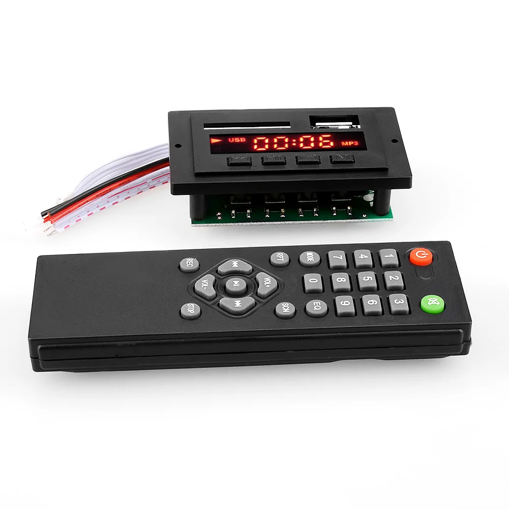 AIYIMA 12 в автомобильное аудио Bluetooth MP3 WMA USB SD FM AUX декодер плата модуль плеер с