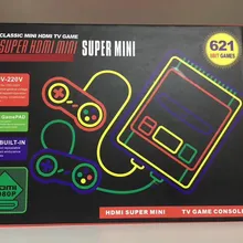 Супер HDMI Mini игровой консоли HD 8 бит Ретро Семья ТВ игровая консоль встроенный 621 различных игр портативных игровых плеер