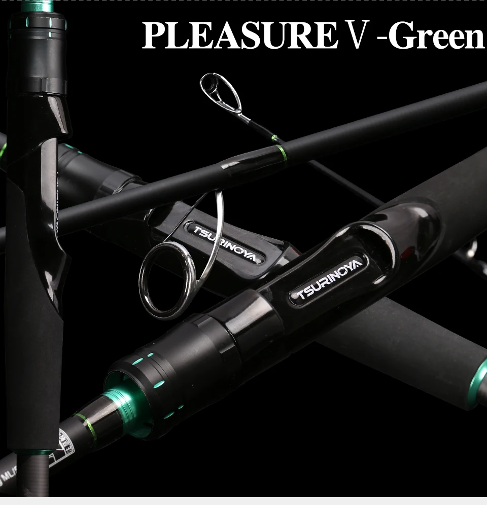 TSURINOYA PLEASURE V 2,1 М 2,4 м Быстрая 2 наконечника m: 5-15 г мл: 7-20 г спиннинговое удилище Литье удочка углеродная Приманка Удочка Pesca Olta тростник