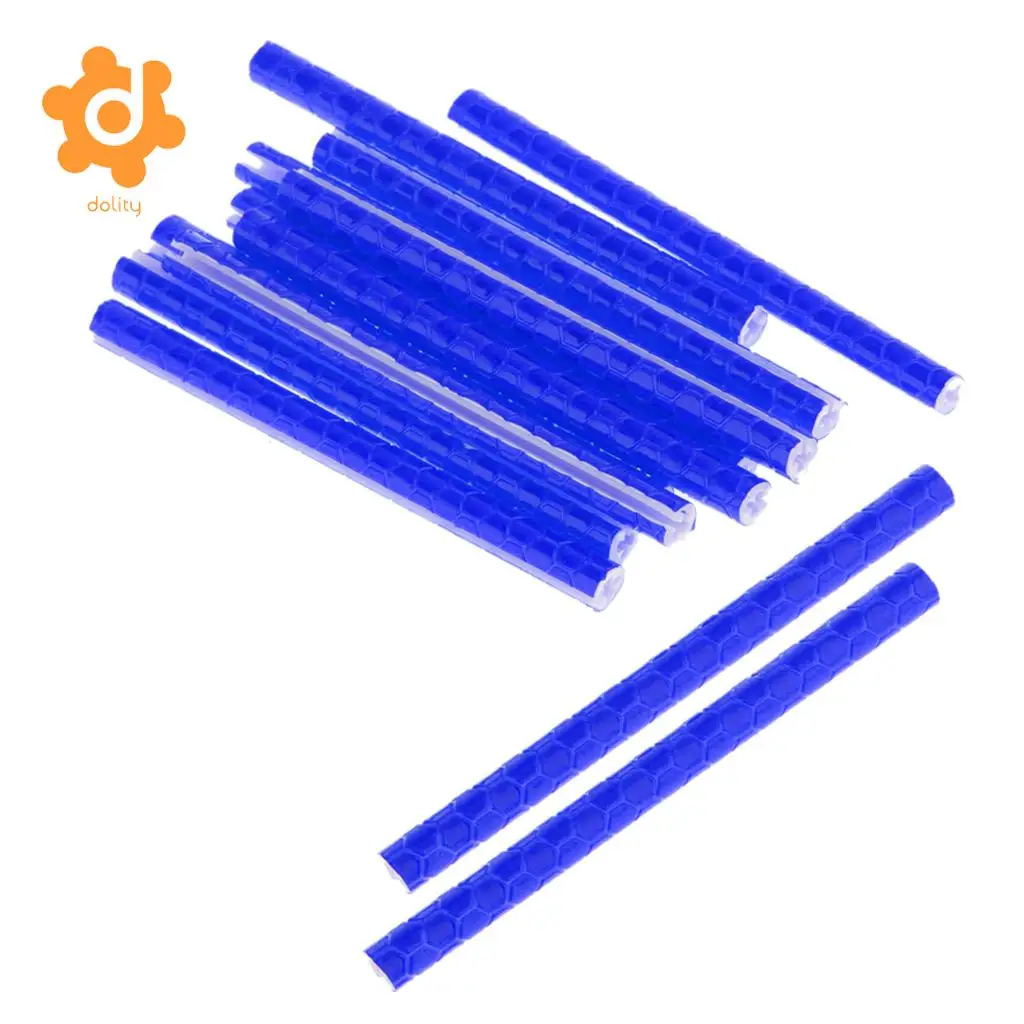 12pcs Bike Spoke Rod Wheel Reflector Reflective ABS Safety Tube Cooler with reflective spokes for all kinds of bicycles
