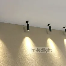 Светодиодный потолочный светильник 5 Вт 7 Вт COB настенный точечный светодиодный Bridgelux Теплый/netural/холодный белый Регулируемый прожектор 30 шт