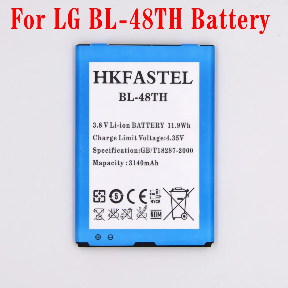 Hkfastel bl-48th 48th литий-ионный Батарея для LG Optimus G Pro E985 E980 E986 E988 D686 F240 l/K/ S f310l мобильный
