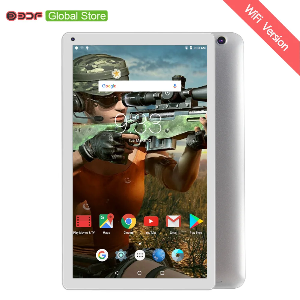 

10 Inch Android 5.1 Tablet Pc Quad Core 1GB RAM+32GB ROM WiFi Version Tablet Pc 2Mp high Cameras