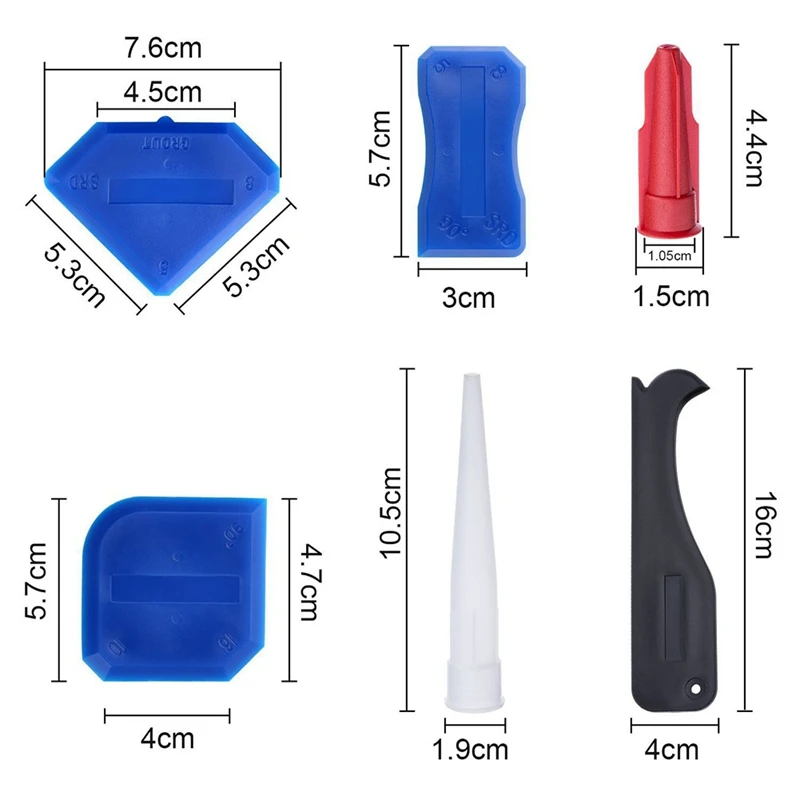 1 set Professional Caulking Tool Kit Joint Sealant Silicone Grout