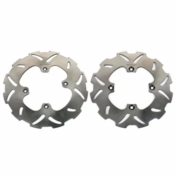 

BIKINGBOY Front Rear Full Set Brake Disks Discs Rotors Wave For HONDA HM ITALY CRE Enduro 80 1998-2008 CR R R2 85 2003-2007