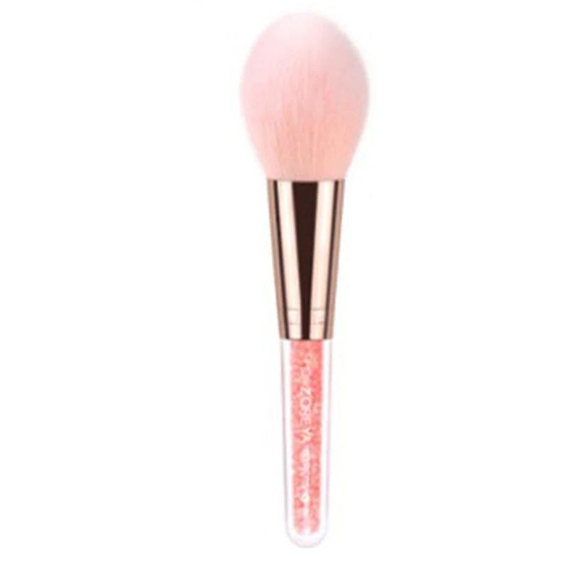 Pink Hair Loose Powder Blush Makeup Brush Pro Foundation Brush Flame