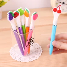 20 шт./партия, южнокорейские канцелярские принадлежности, милый фруктовый шар, точечная ручка с креативным дизайном, Детская индивидуальность, интересная форма, ручка