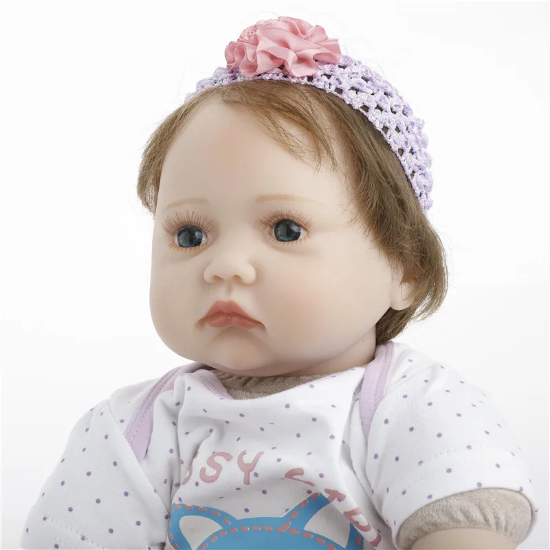 SanyDoll см 22 дюймов 55 см силиконовая кукла реборн, Реалистичная кукла реборн красивая кукла мальчик и девочка подарок на день рождения