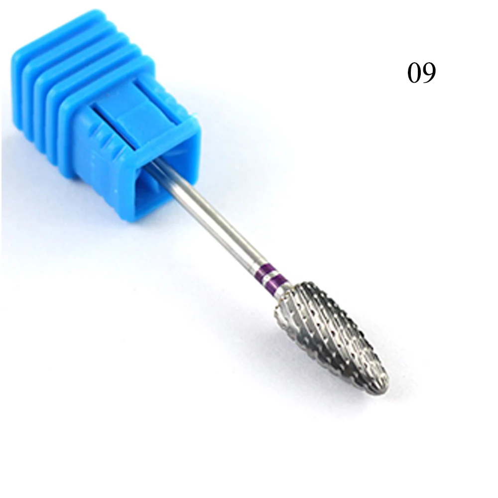 28 Тип карбида вольфрама сверло для ногтей фрезерный инструмент для электрического маникюрного станка Радужный Черный пилочка для омертвевшей кожи инструмент для дизайна ногтей