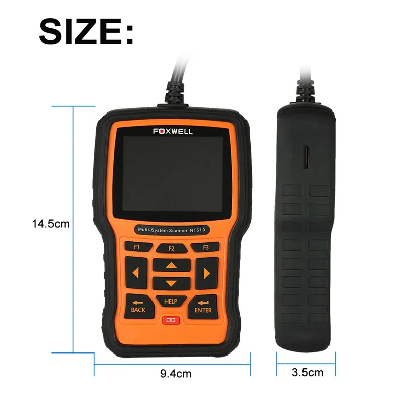 Foxwell NT510 подходит для Jaguar/LandRover полные системы ABS SRS EPB масляный сервис Полный диагностический инструмент OBD2 диагностический сканер