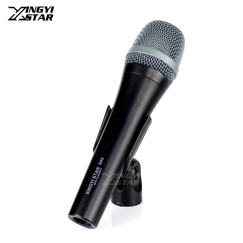 

Professional Handheld Supercardioid Dynamic Mic Wired Microphone System Mike For E945 e 945 Karaoke Mixer Audio PC DJ Controller