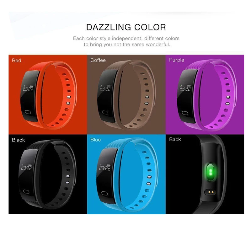 QS80 Heart Rate Monitor Bluetooth Smart Band Bracelet Wristband Blood Pressure Measure Fitness Tracker for IOS Android  (18)